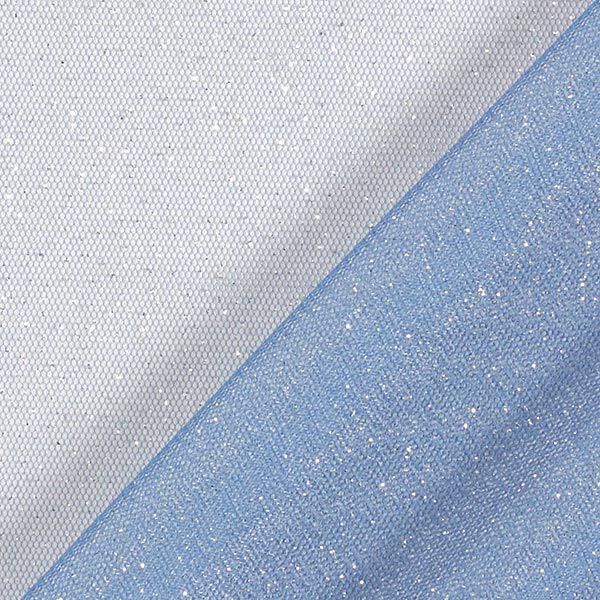 Glitzertüll Royal – jeansblau/silber