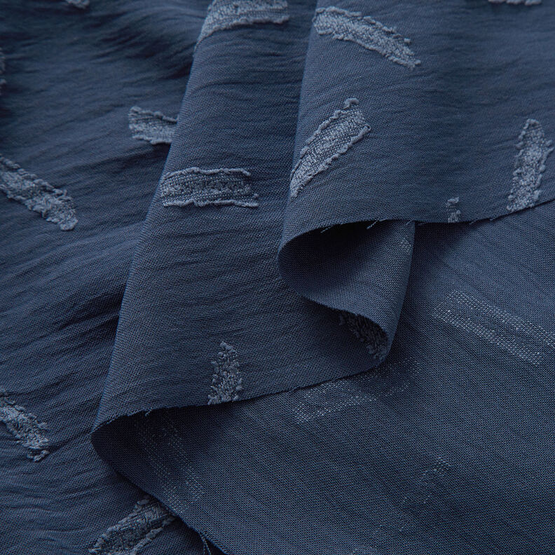 Jacquard Dobby Streifen – marineblau, image number 3