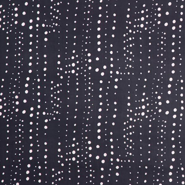 Seiden-Chiffon ungleiche Punkte – navy/weiss, image number 1