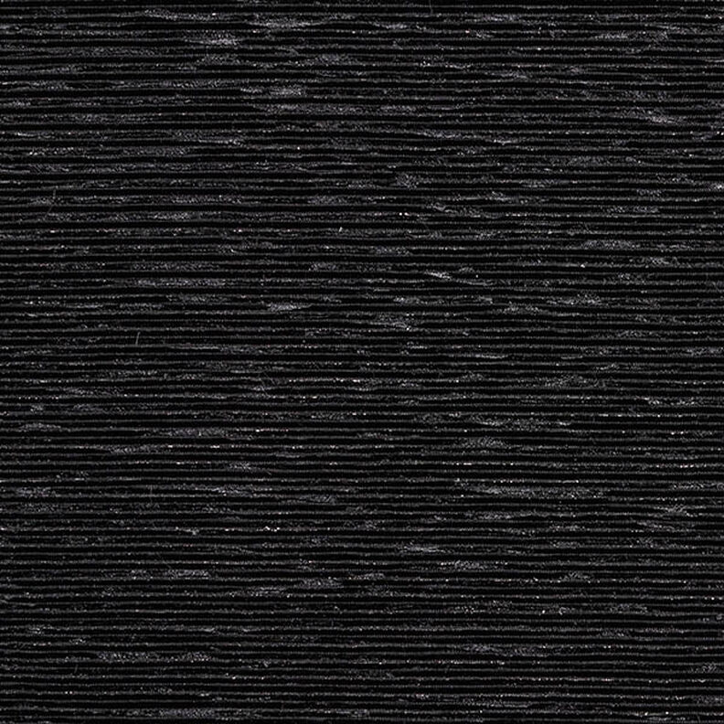 Plissee Samt Lurex Uni – schwarz,  image number 1