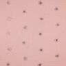 Musselin/ Doppel-Krinkel Gewebe Sonnen Foliendruck | Poppy Fabrics – hellaltrosa/pastellviolett,  thumbnail number 1