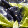 Strickspitze Batik und Goldrauten – marineblau/neongelb,  thumbnail number 5