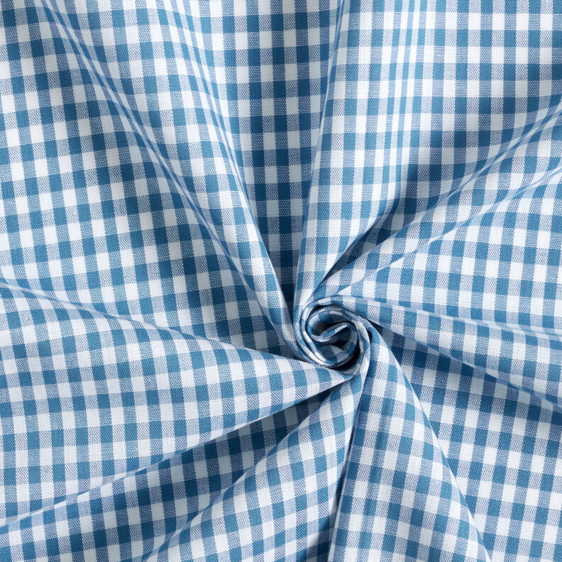 Baumwollstoff Vichykaro 0,5 cm – jeansblau/weiss,  image number 3