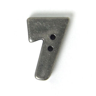 Zahlenknopf 7 - Metalloptik, 