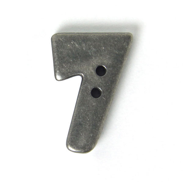 Zahlenknopf 7 - Metalloptik,  image number 1