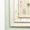 Dekostoff Halbpanama gezeichnete Wildblumen – weiss/rosa,  thumbnail number 5