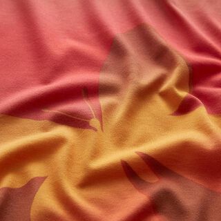 Baumwolljersey Schmetterlinge – orange, 