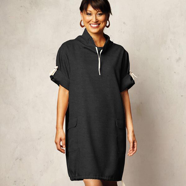 Microvelours Alova – schwarz – Muster,  image number 5