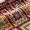 Dekostoff Gobelin zackige Rauten – hellbeige/karminrot,  thumbnail number 2