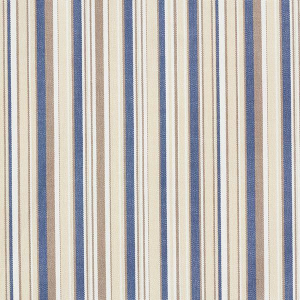Markisenstoff feine Streifen – beige/jeansblau,  image number 1