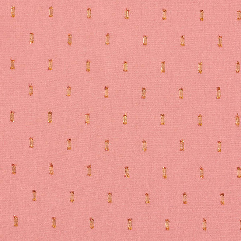 Viskosestoff Glitzertropfen – altrosa,  image number 1