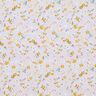 Baumwollpopeline zarte Blumen – pastellflieder/currygelb,  thumbnail number 1