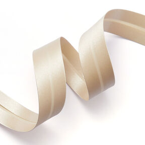 Schrägband Satin [20 mm] – beige, 