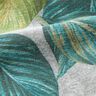 Dekostoff Canvas Ficus-Blätter – blautanne/grau,  thumbnail number 2