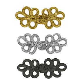 Posamentenverschluss [ 3 x 8 cm ] – schwarz, 
