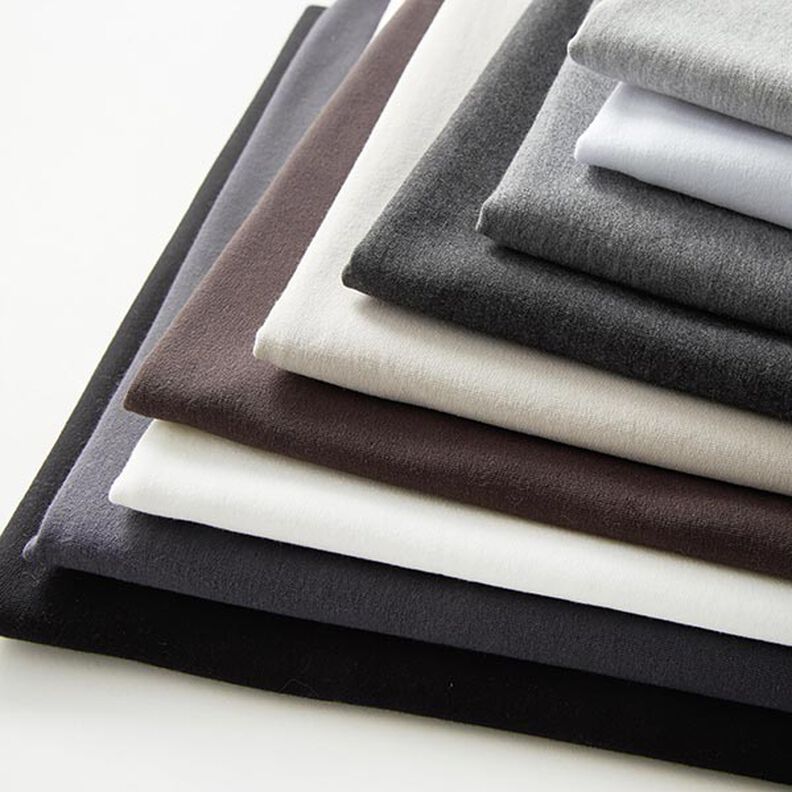 Leichter Baumwollsweat Uni – jeansblau, image number 10
