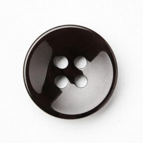 4-loch-Knopf marmoriert [Ø 15 mm] – schwarz, 