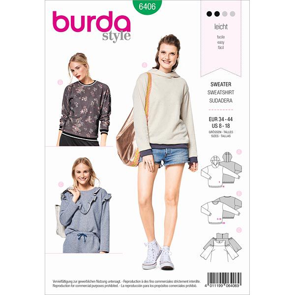Sweater | Burda 6406 | 34-44,  image number 1