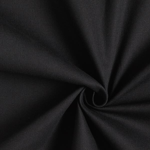 Dekostoff Canvas – schwarz | Reststück 100cm