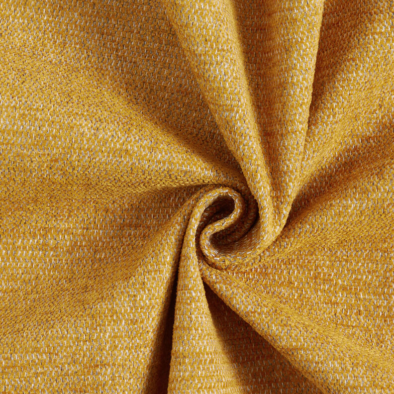 Polsterstoff Chenille Melange – currygelb/silbergrau, image number 1