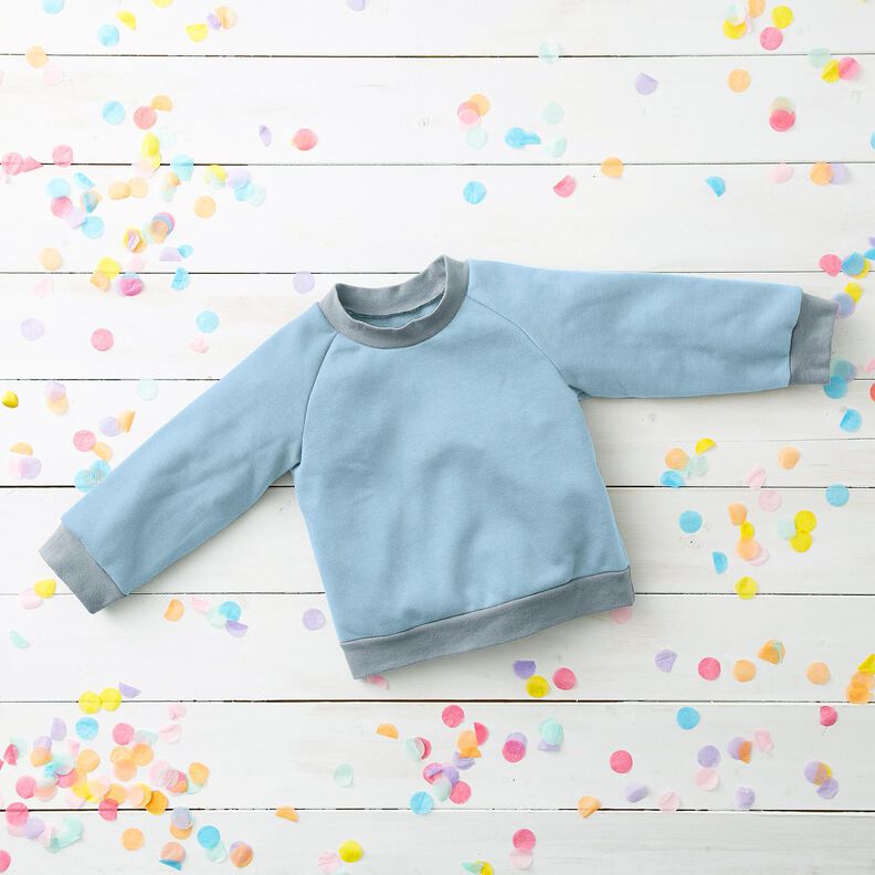 Leichter French Terry Uni – brilliantblau,  image number 5
