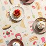 Dekostoff Halbpanama Kuchen und Törtchen – hellbeige/rosa,  thumbnail number 6
