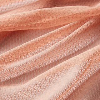 Elastischer Spitzenstoff kleine Punkte – lachs, 