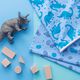 French Terry Sommersweat Dinos | PETIT CITRON – hellblau,  thumbnail number 7