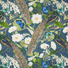 Dekostoff Halbpanama Digitaldruck Pfau – dunkelgrün,  thumbnail number 1
