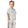 Baumwollpopeline Drachen im Weltall – babyblau,  thumbnail number 5