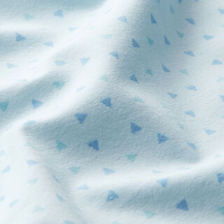 Baumwolljersey Pastell-Dreiecke  – himmelblau, 