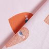 Baumwollstoff Cretonne große Herzen – rosé/rot,  thumbnail number 4