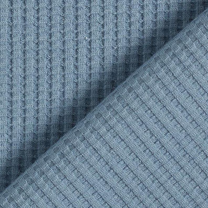 Baumwoll-Waffeljersey Uni – jeansblau,  image number 3