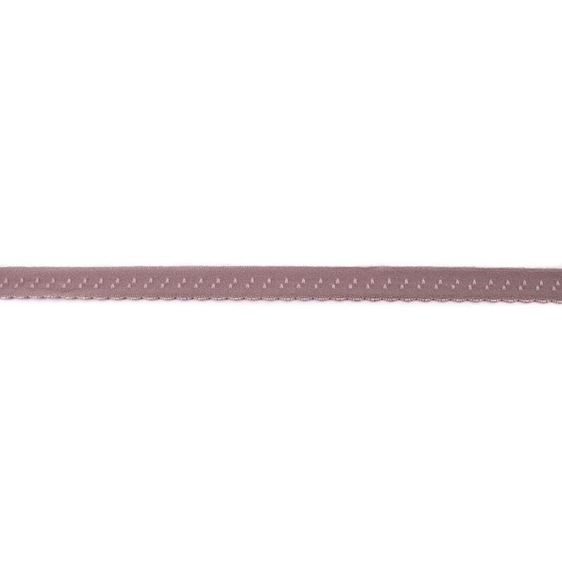Elastisches Einfassband Spitze [12 mm] – dunkeltaupe,  image number 1