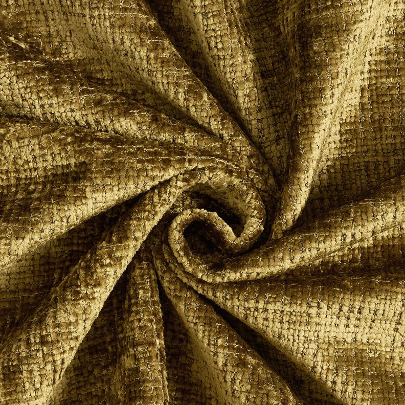 Polsterstoff Chenille Uni – oliv,  image number 1