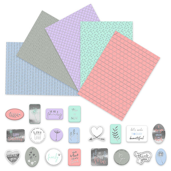 Designkarton mit Stickern Geometric, image number 1