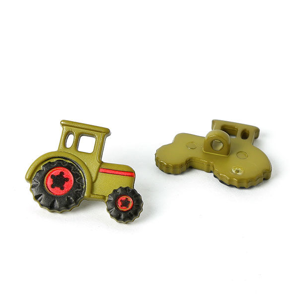Kunststoffknopf, Traktor 34,  image number 2
