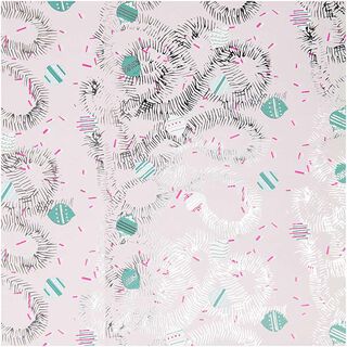 Geschenkpapier Baumschmuck [ 70 cm x 2 m ] | Rico Design – rosa, 