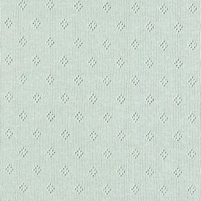 Feinstrickjersey mit Lochmuster – mint, 