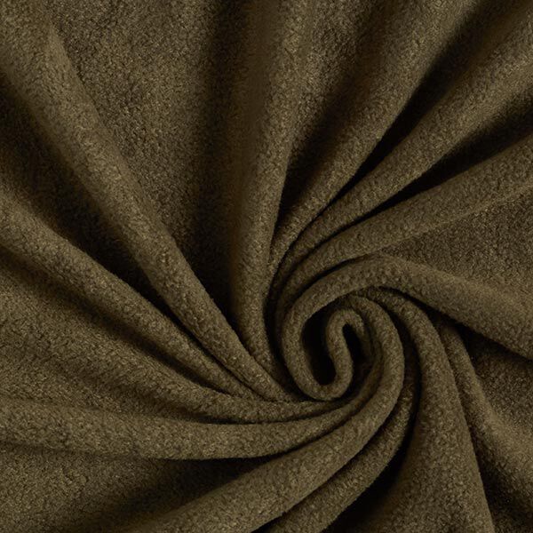 Antipilling Fleece – dunkeloliv | Reststück 100cm