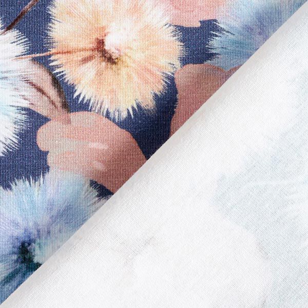 Baumwolljersey Pusteblumen – jeansblau, image number 4
