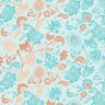 Viskose Voile Paisley Blumen Borderdesign – blau,  thumbnail number 5