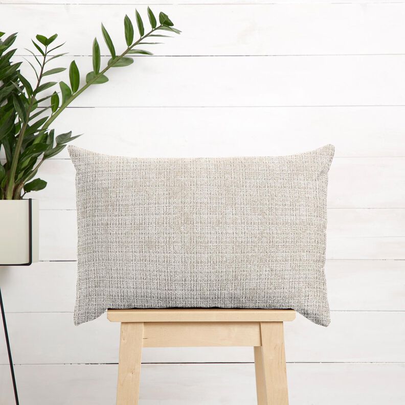 Polsterstoff Chenille Uni – mandel | Reststück 70cm,  image number 7