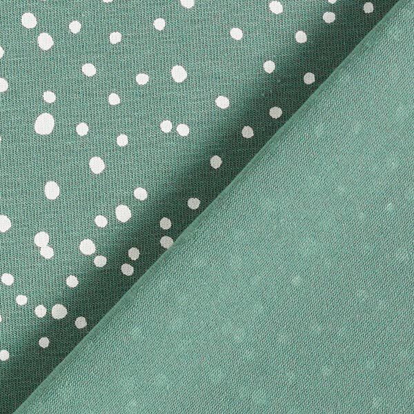 Baumwolljersey unregelmäßige Punkte – schilf | Reststück 90cm