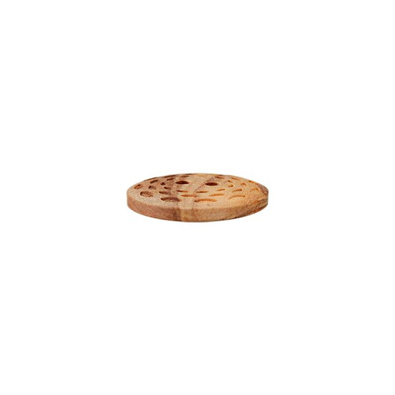 Holzknopf 2-Loch – beige,  image number 2