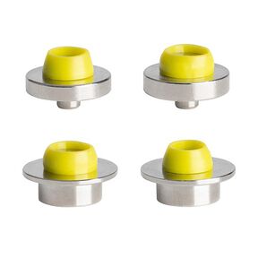 Werkzeug-Set Hohlnieten [4 Stück | Ø 7,5+9 mm] | Prym – silber metallic/hellgrün, 