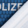 French Terry Panel Einmal Polizistin sein | Stoff&Liebe – jeansblau/silbergrau,  thumbnail number 4