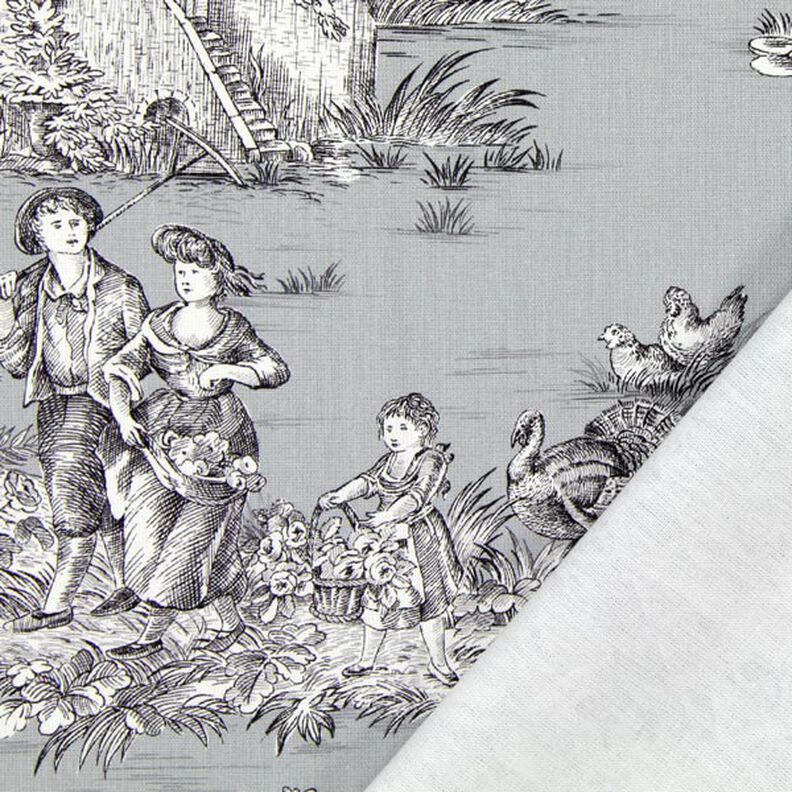 Dekostoff Pastorale 280 cm – grau,  image number 3