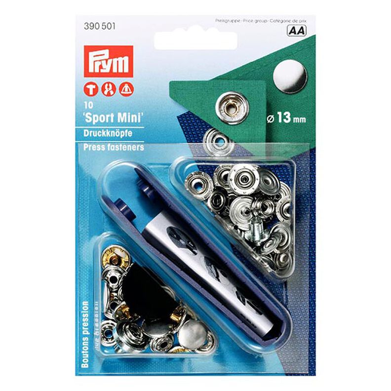 Druckknöpfe Sport Mini [Ø 13 mm] - silber metallic| Prym,  image number 1
