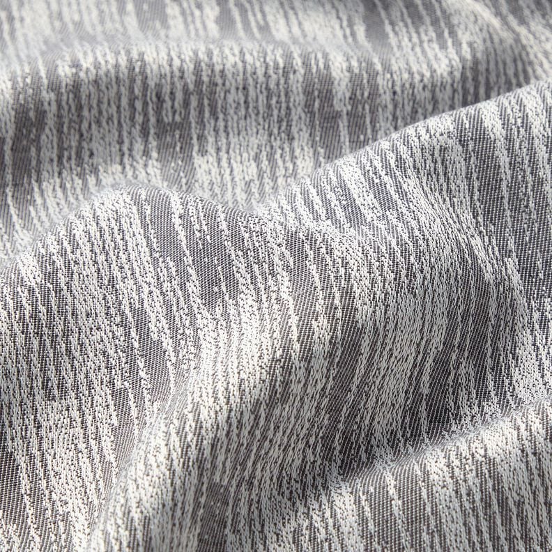 Dekostoff Jacquard abstraktes Gewebe recycelt – grau, image number 2